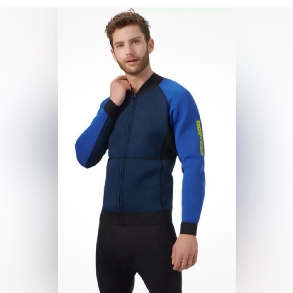 NEW Sea-Doo Blue Men's Montego Neoprene Wetsuit Jacket